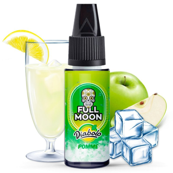 Concentré diabolo pomme Full moon Arôme Limonade Pomme verte Frais diluer Base PG/VG 10 ml