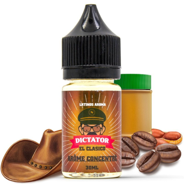 Arôme Concentré El Classico Dictator Savourea Classic Blend Café Beurre de cacahuètes diluer base PG/VG 30 ml