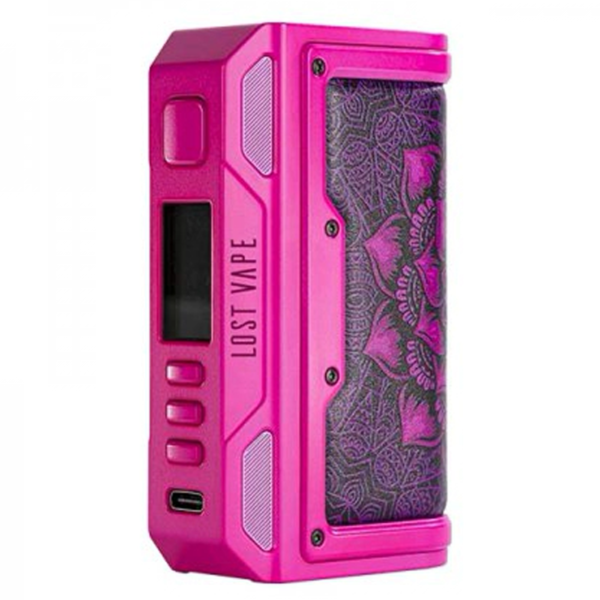 Box Thelema Quest 200W Watts Pink Survivor LostVape USB Type C 18650