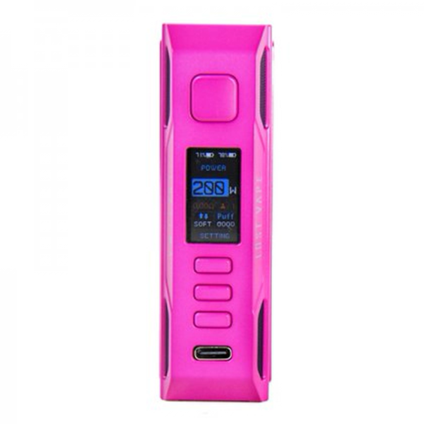 Box Thelema Quest 200W Watts Pink Survivor LostVape USB Type C 18650