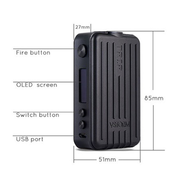 Box Trip 200W vapor storm 1680 double accus