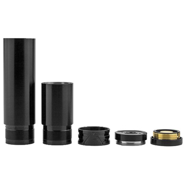 Mod Basic Mech 18350 18650 Kaser Mods Mécanique acier inoxydable noir inox bague 510