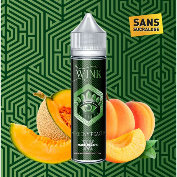 Greeny Peach Wink Addict Made in Vape Pêche Melon Frais 50 ml