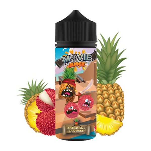 Ananas des Caraïbes Movie Juice Secret's LAb Ananas Litchi Frais PG/VG: 50/50 100 ml