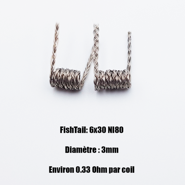 FishTail Ni80 3mm GT coils