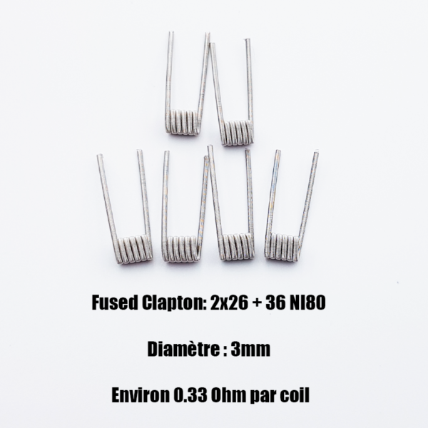 Fused Clapton Ni80 3mm GT coils