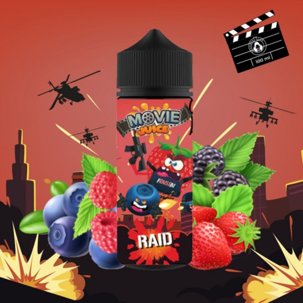 Raid Movie Juice Secret's LAb Fruits Rouges Frais PG/VG: 50/50 100 ml