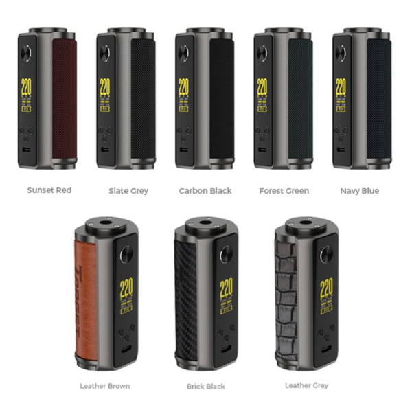 Box Target 200 Vaporesso double accus 18650 220 Watts 26 mm USB Type-C