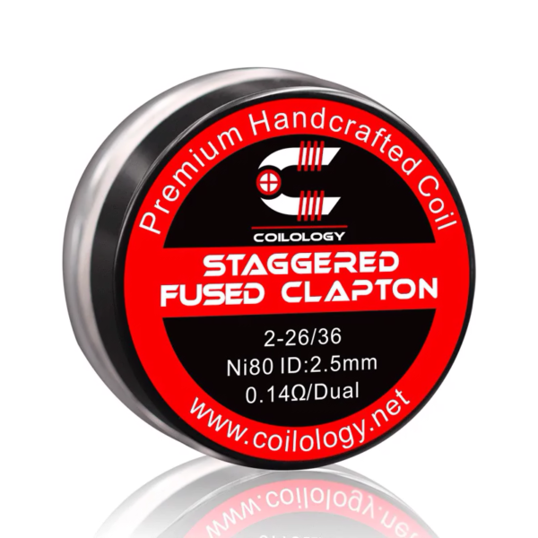 Pack 2 Handcrafted Staggered Fused Clapton 0.14 Ohm - 0.23 Ohm | Coilology