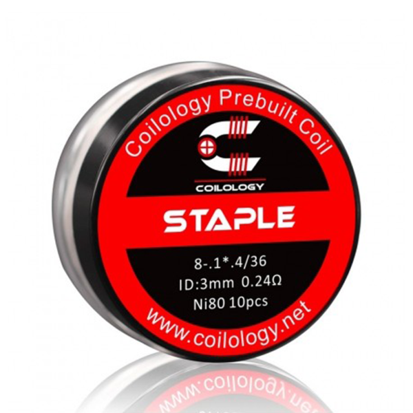 Pack 10 coils Staple 0.24 Ohm - 0.34 Ohm Coilology