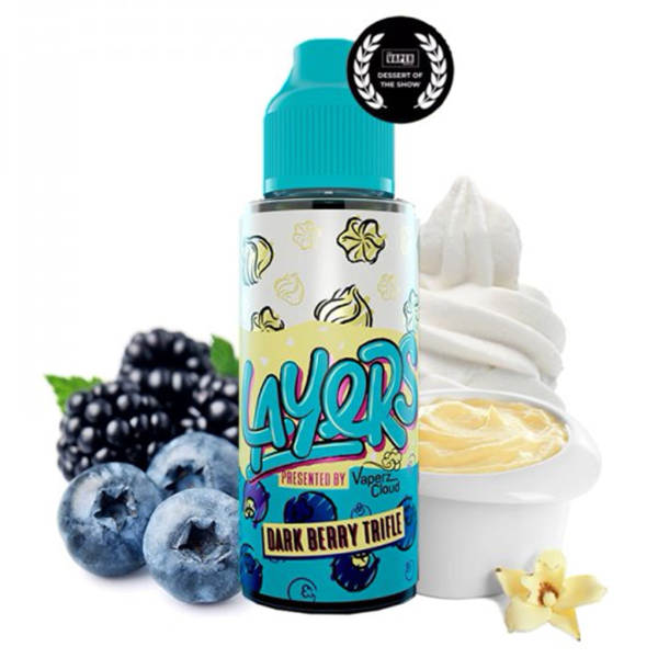 Dark Berry Trifle Layers by Vaperz Cloud Myrtille Cassis Crème vanille 100ml