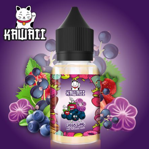 Cassis Gang Kawaii Cassis Fruits Rouges Violette 30 ml