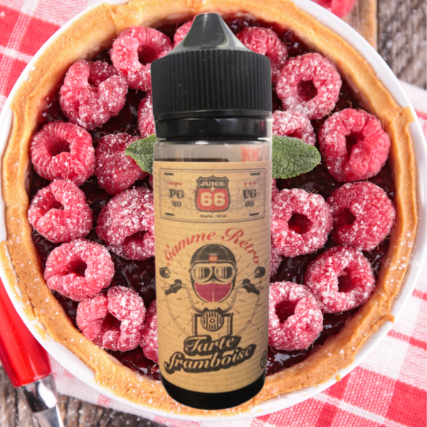 Tarte Framboise Retro Juice 66 Framboise gâteau 100 ml