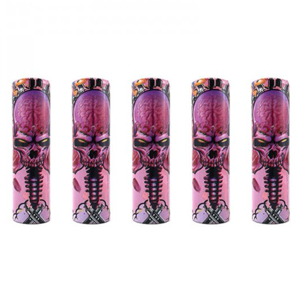 Wraps pour accu Pink Skull 18650