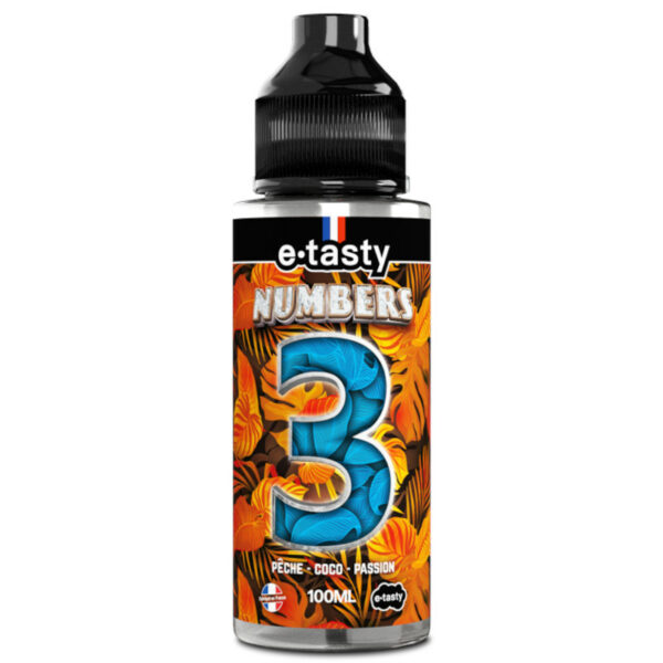 3 | Numbers | Pêche - Coco - Passion - Frais | 100 ml