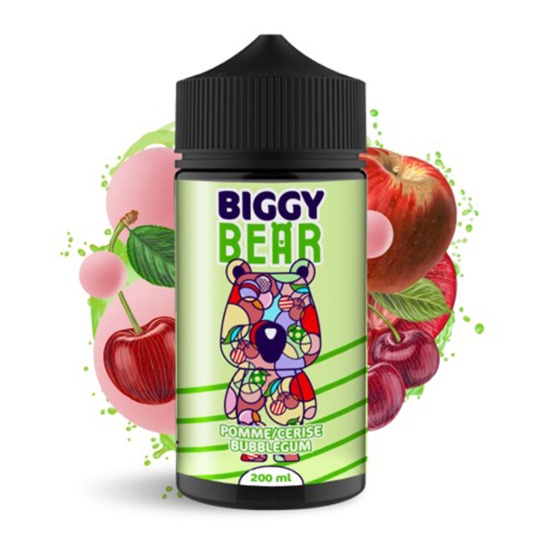 Pomme Cerise Bubble Gum 200ml Biggy Bear