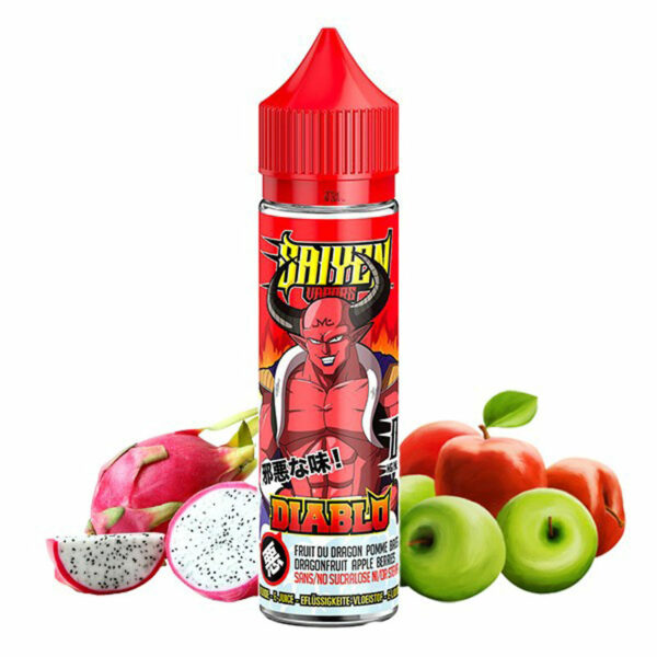 Diablo Saiyen Vapors Fruit du dragon Pomme 50 ml