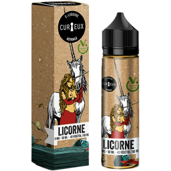 Licorne version vegetol | Curieux | Astrale | Fraise - fruit du dragon - frais | 50 ml