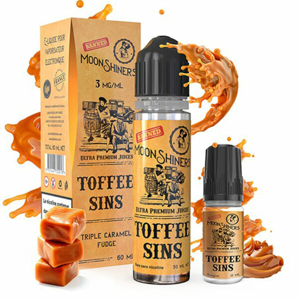 Toffee Sins Moon Shiners Caramel ambré Sucre roux 60 ml