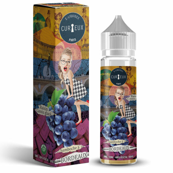 Bamboche à bordeaux Curieux Hexagone Raisin Cassis Frais 50 ml