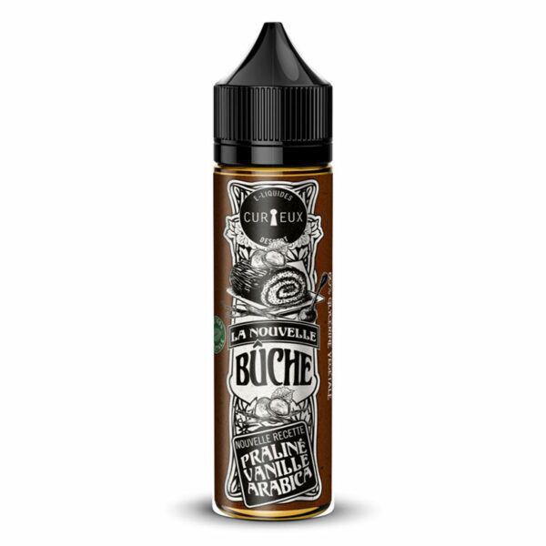 La nouvelle buche Curieux Dessert Praliné Vanille Café Arabica 50 ml