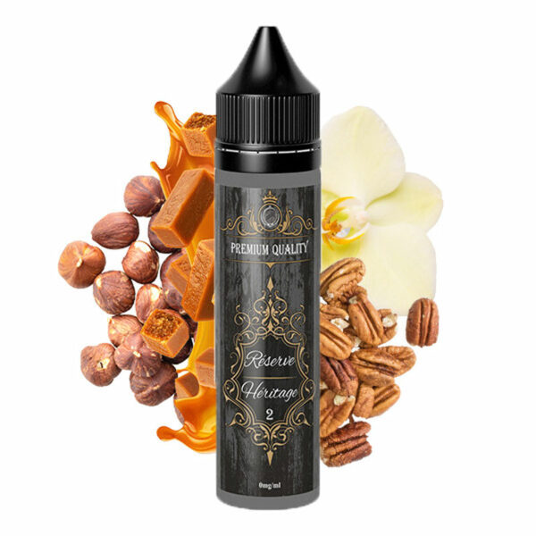 Réserve Héritage n°2 O'J Lab Vanille Caramel Sucre brun Noix Noix de pécan Noisette 50 ml