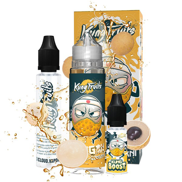 Ryugan 70ml Kung Booster de nicotine offert Kung Fruits Longane 50 ml