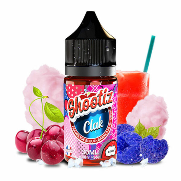 Concentré Clak Shootiz Framboise bleue Barbe à papa Cerise 30 ml