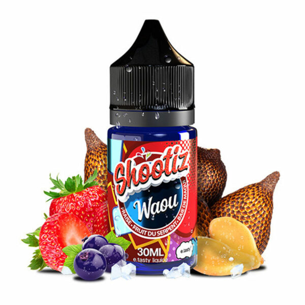 Concentré Waou Shootiz Fraise Fruit du serpent Baie de maqui 30 ml