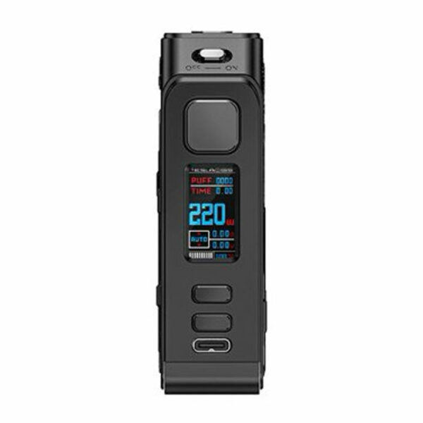 Box Punk II 220W Teslacigs Matte Black Edition ecran