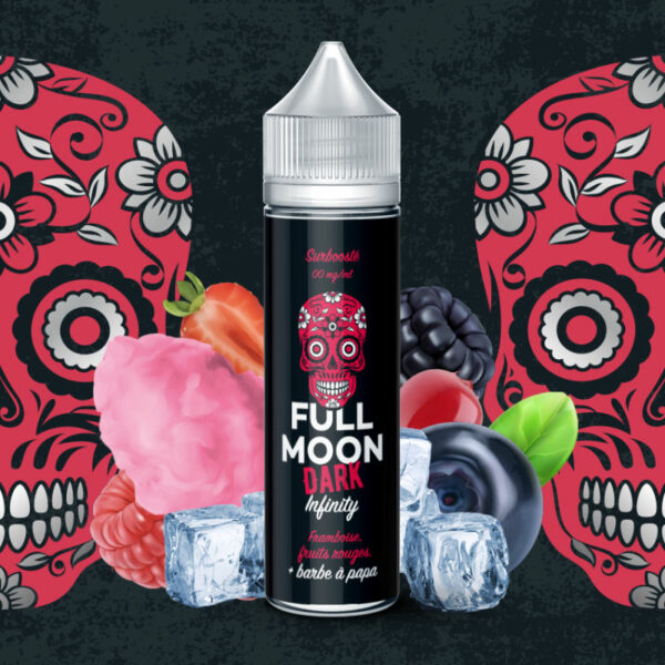 Dark Infinity Full Moon Cerise noire Groseille Framboises Fraise Barbe à papa 50ml