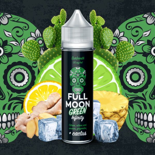 Green Infinity Full Moon Citron Citron vert Ananas Gingembre Cactus Frais 50ml