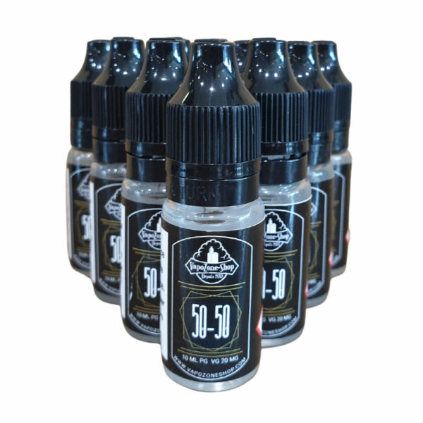 Pack de 10 Boosters de Nicotine Vapozone Shop | 50/50 - 20mg | 10 ml