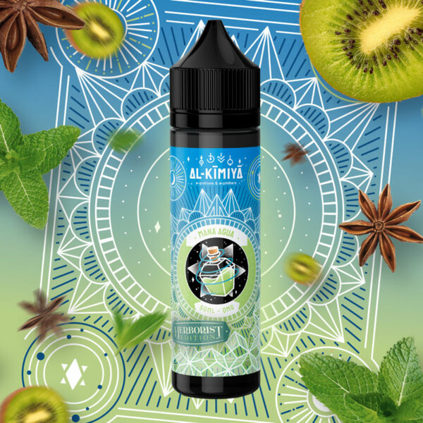Mana Agua Herborist Edition | Menthe chlorophylle – Kiwi – Anis | Al Kimiya | 50 ml