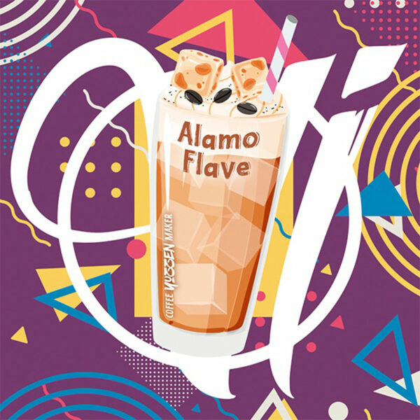 Alamo Flave Café frappé | Café frappé - Nougatine - Chantilly - Génoise | 50 ml logo
