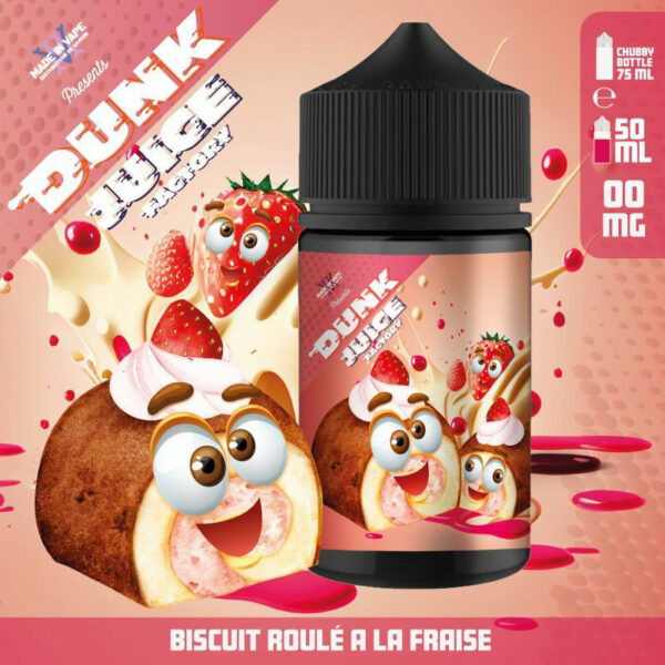Biscuit Roulé à la Fraise | Dunk Juice Factory | 50 ml