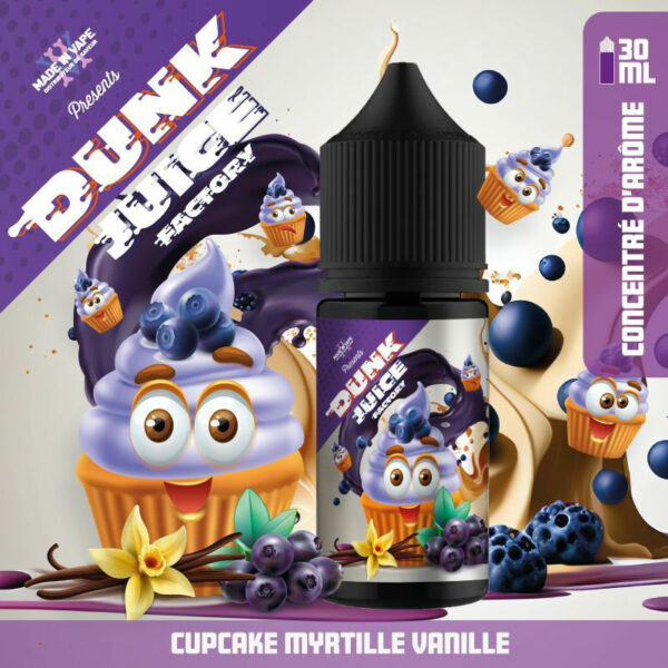 Concentré Cupcake Myrtille Vanille Dunk Juice Factory 30 ml