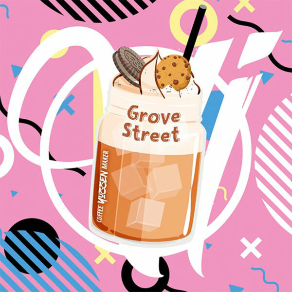 Grove Street Café frappé Chantilly Cookie choco Frais 50 ml logo