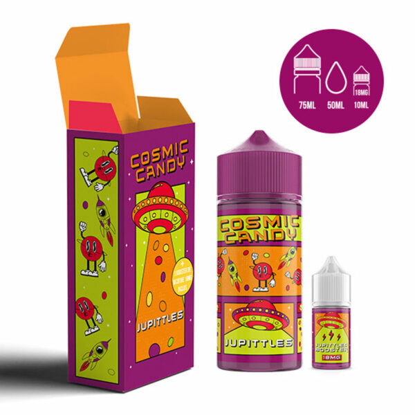 Jupittles Cosmic Candy bonbons multicolores 50ml plus booster