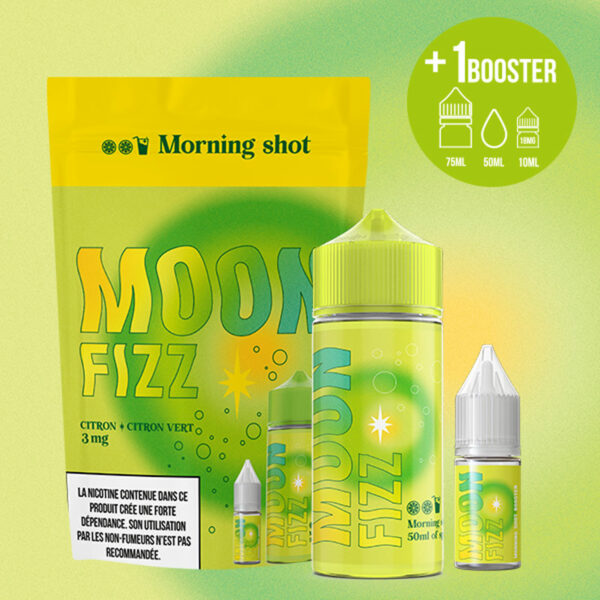 Morning Shot Moon Fizz Citron Citron vert Frais 50ml plus booster