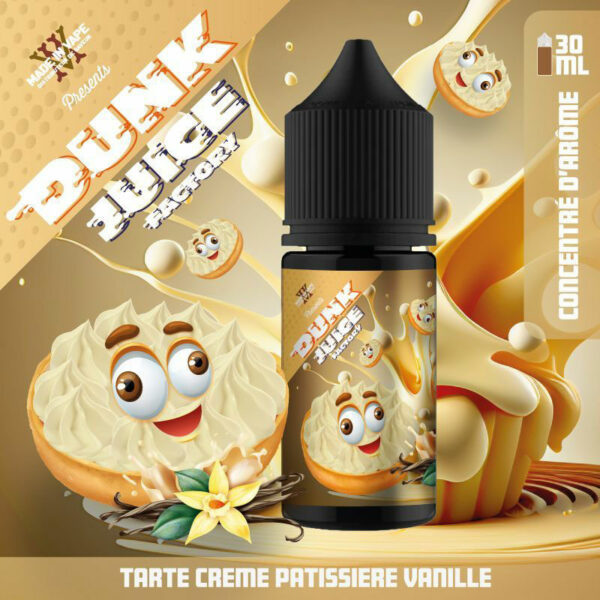 Concentré Tarte Crème Pâtissière Vanille | Dunk Juice Factory | 30 ml