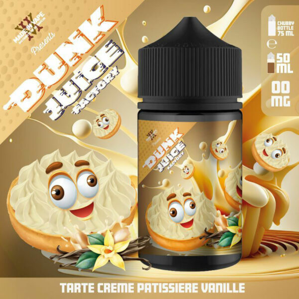 Tarte Crème Pâtissière Vanille Dunk Juice Factory 50 ml