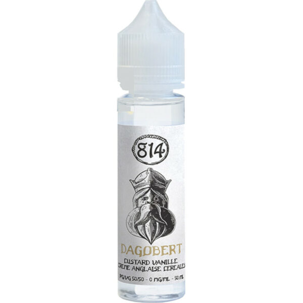 Dagobert 814 marie custard vanillée, caramel, avoine et pop-corn pour une vape gourmande, riche et inoubliable.