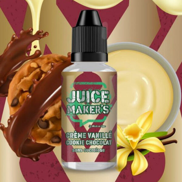 Concentré Crème Vanille Cookie Chocolat Juice Maker's 30 ml