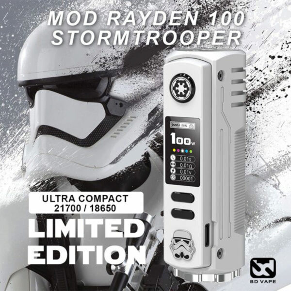 Mod Rayden 100 Limited Edition BD Vape stormtrooper