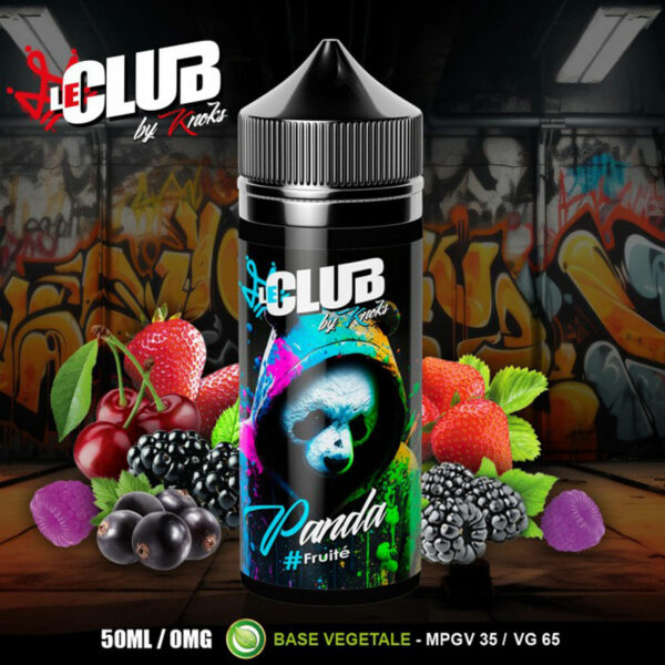 Panda Le Club | Fraise des bois - Framboise - Cassis - Mûre ursinus | 50 ml