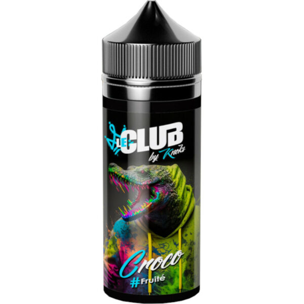Croco Le Club par Knoks marie pomme croquante, melon juteux et poire sucrée dans une vape fruitée et harmonieuse.