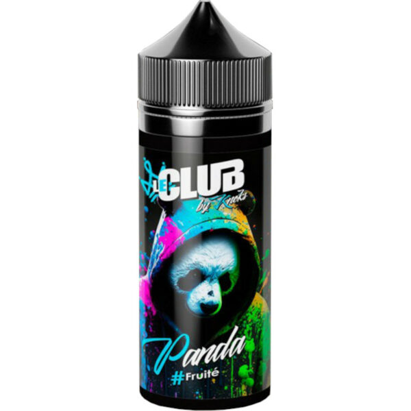 Le Panda Le Club par Knoks associe fraise des bois, framboise, cassis et mûre ursinus dans une vape fruitée et équilibrée.