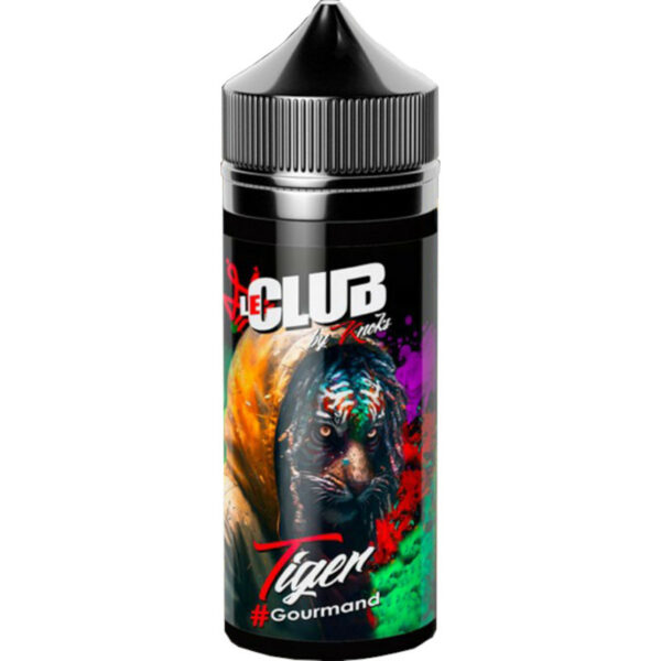 Tiger Le Club par Knoks marie custard crémeuse et cookie moelleux pour une vape gourmande et réconfortante.