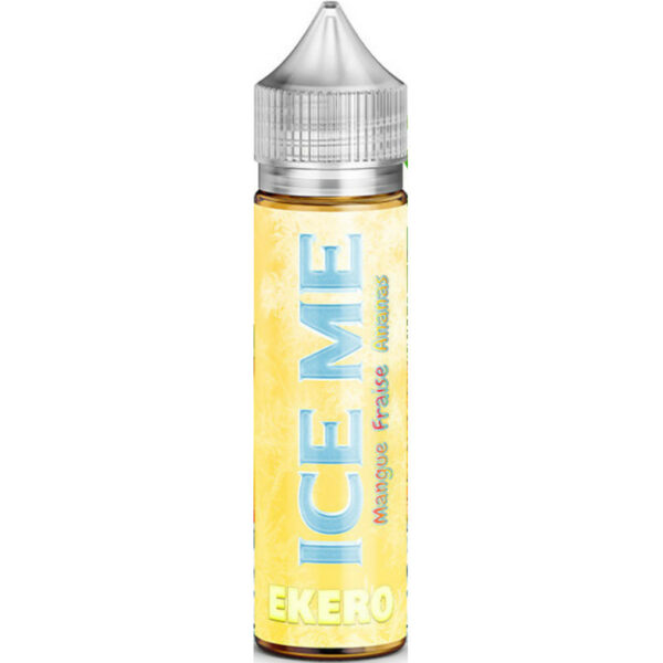 Ekero Ice Me par Millésime marie mangue, fraise et ananas dans une vape tropicale sublimée par une fraîcheur légère.